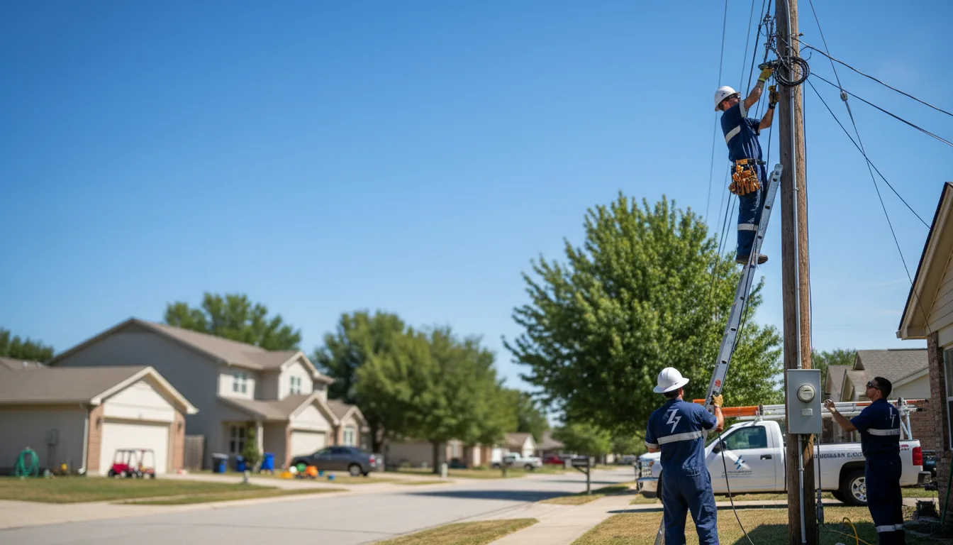 Residential electrician providing installation services in Norman, AR